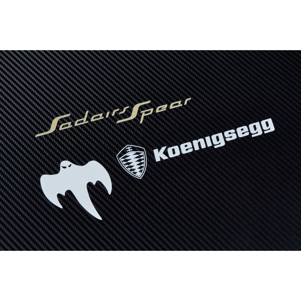 Acrylic Carbon Fiber Black Wall Mount Display Frame for LEGO Koenigsegg Sadair's Spear Megacar 42232