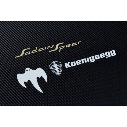 Acrylic Carbon Fiber Black Wall Mount Display Frame for LEGO Koenigsegg Sadair's Spear Megacar 42232