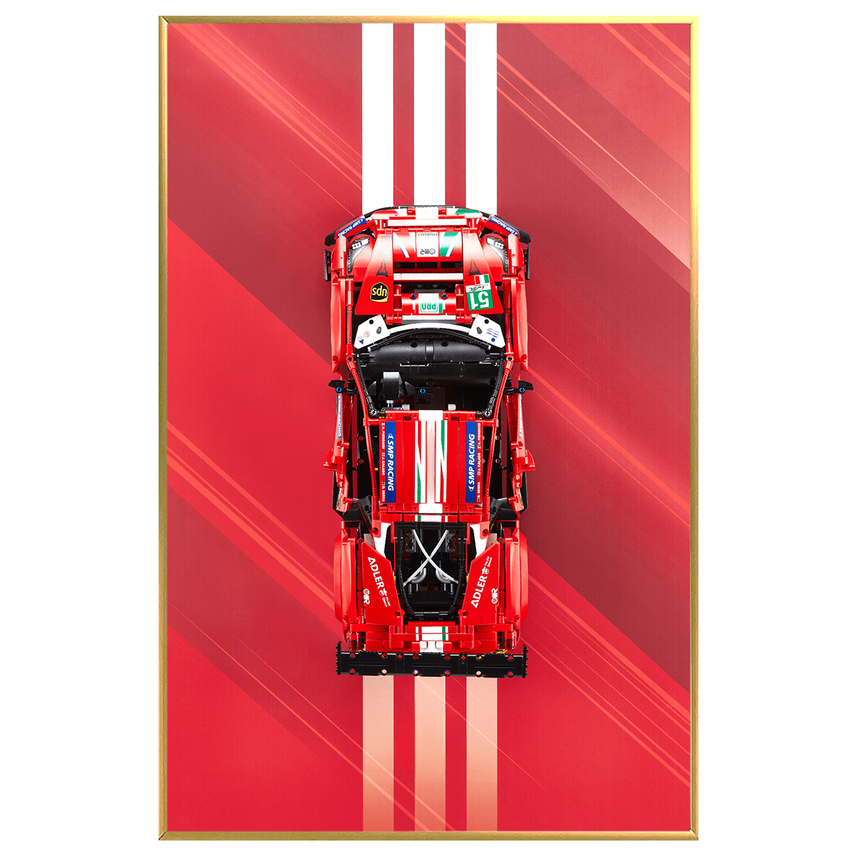Acrylic Top-Speed Wall Mount Display for LEGO® Technic™ Ferrari Red –  FantasMall