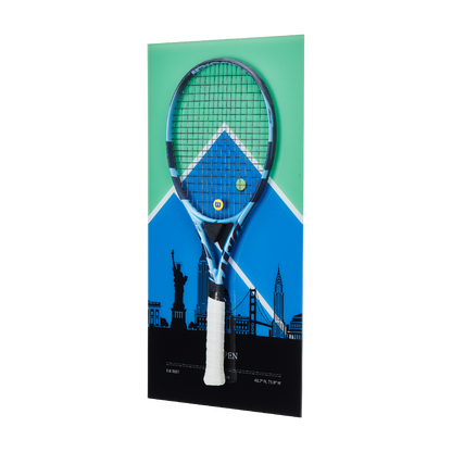 FantasMall Frameless Tennis Racket Display Board/ Wall Mount Tennis Frame