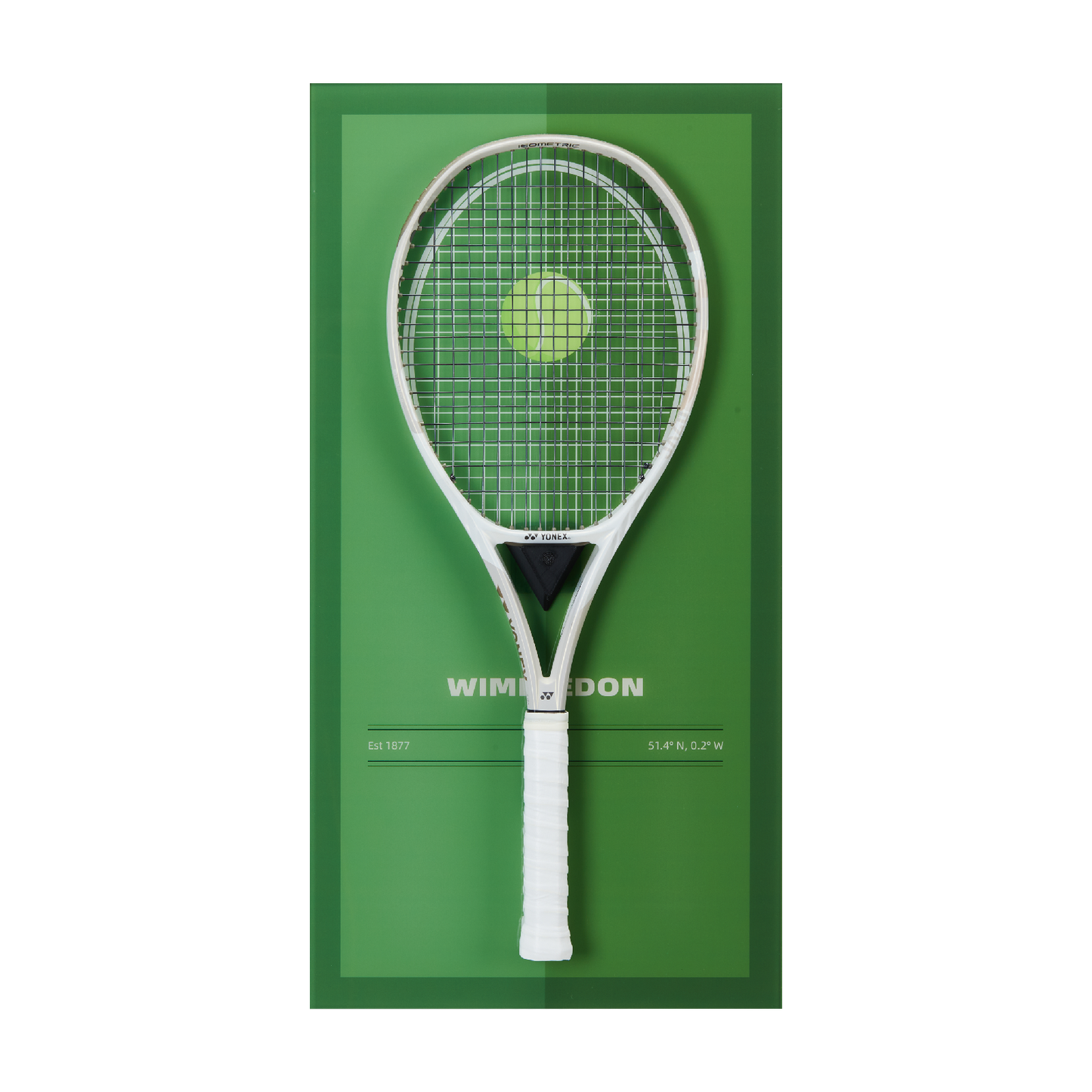 FantasMall Frameless Tennis Racket Display Board/ Wall Mount Tennis Frame
