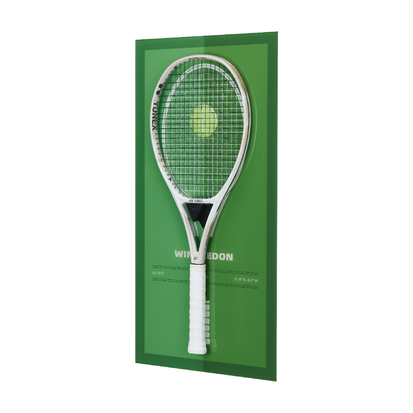 FantasMall Frameless Tennis Racket Display Board/ Wall Mount Tennis Frame