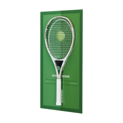 FantasMall Frameless Tennis Racket Display Board/ Wall Mount Tennis Frame