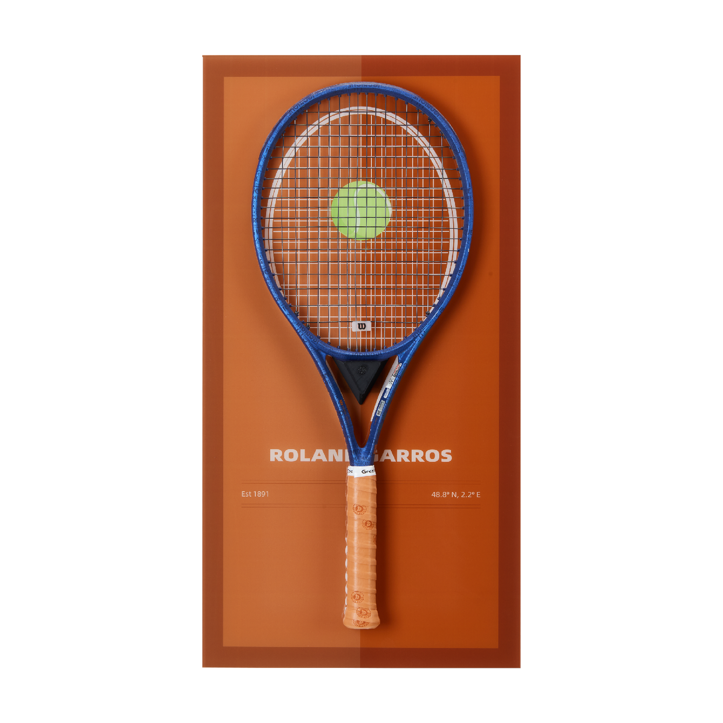 FantasMall Frameless Tennis Racket Display Board/ Wall Mount Tennis Frame