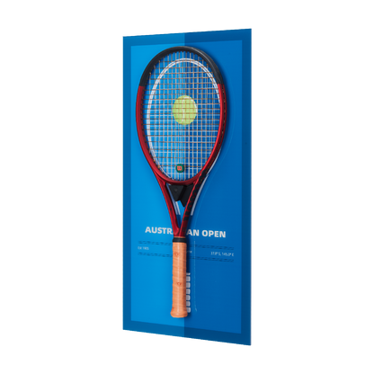 FantasMall Frameless Tennis Racket Display Board/ Wall Mount Tennis Frame