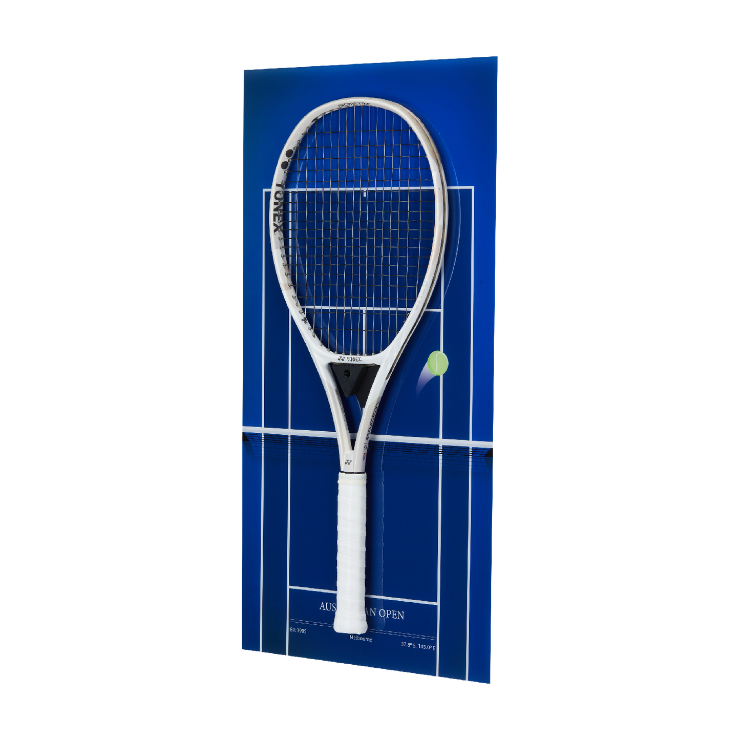 FantasMall Frameless Tennis Racket Display Board/ Wall Mount Tennis Frame