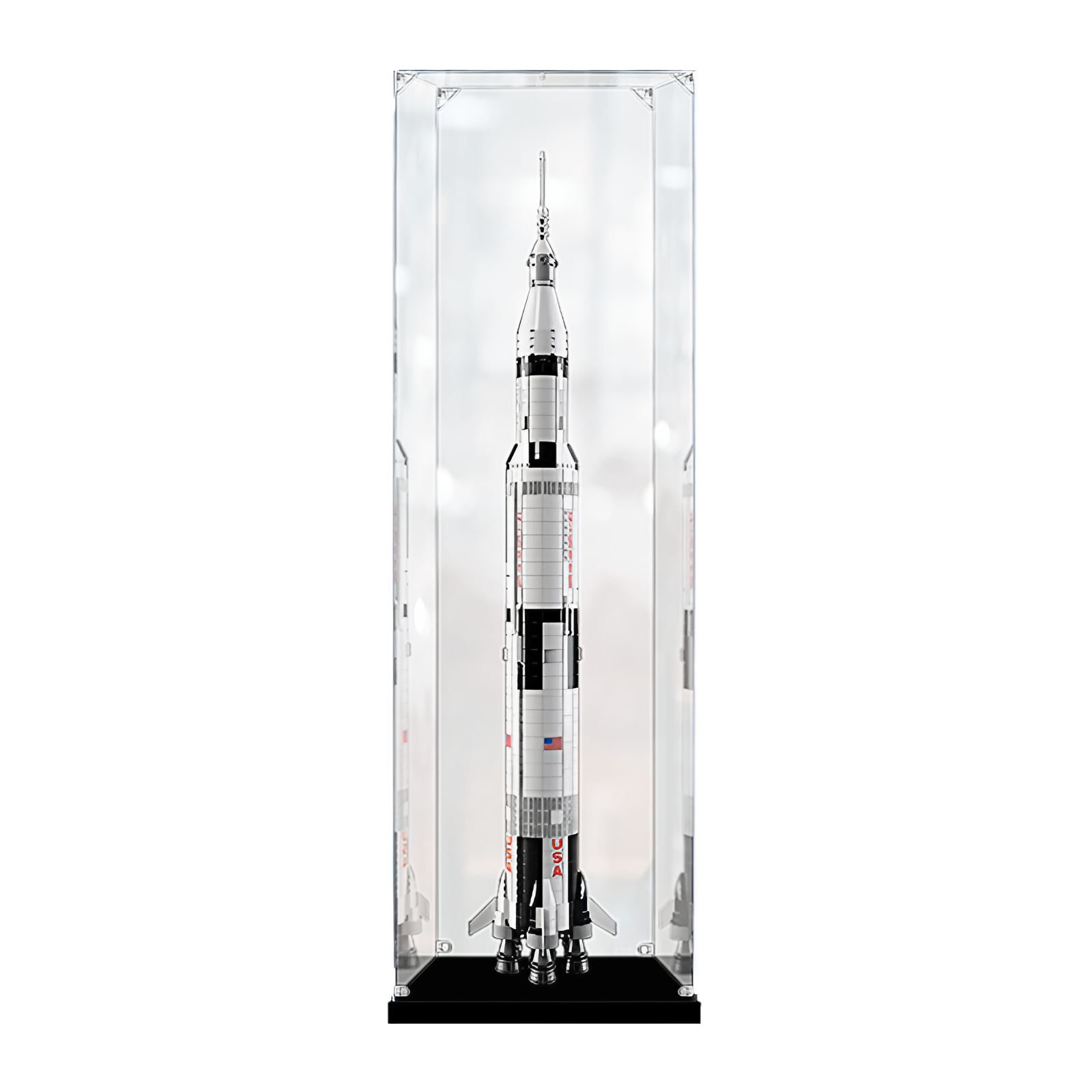FantasMall Display Case/Box for LEGO® Apollo Saturn 92176 Vertical