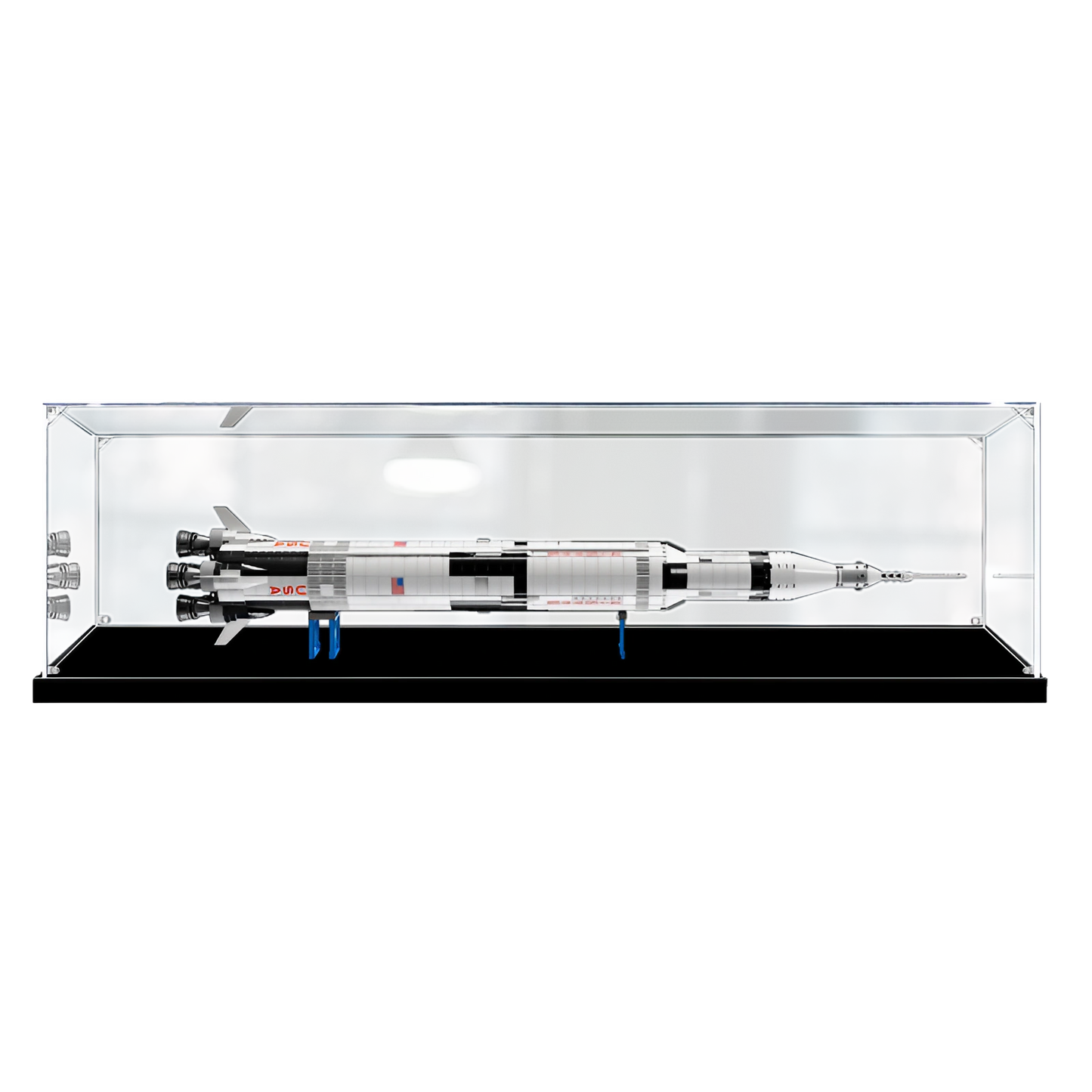 Acrylic Display Case for LEGO® NASA Apollo Saturn V 92176 Horizontal