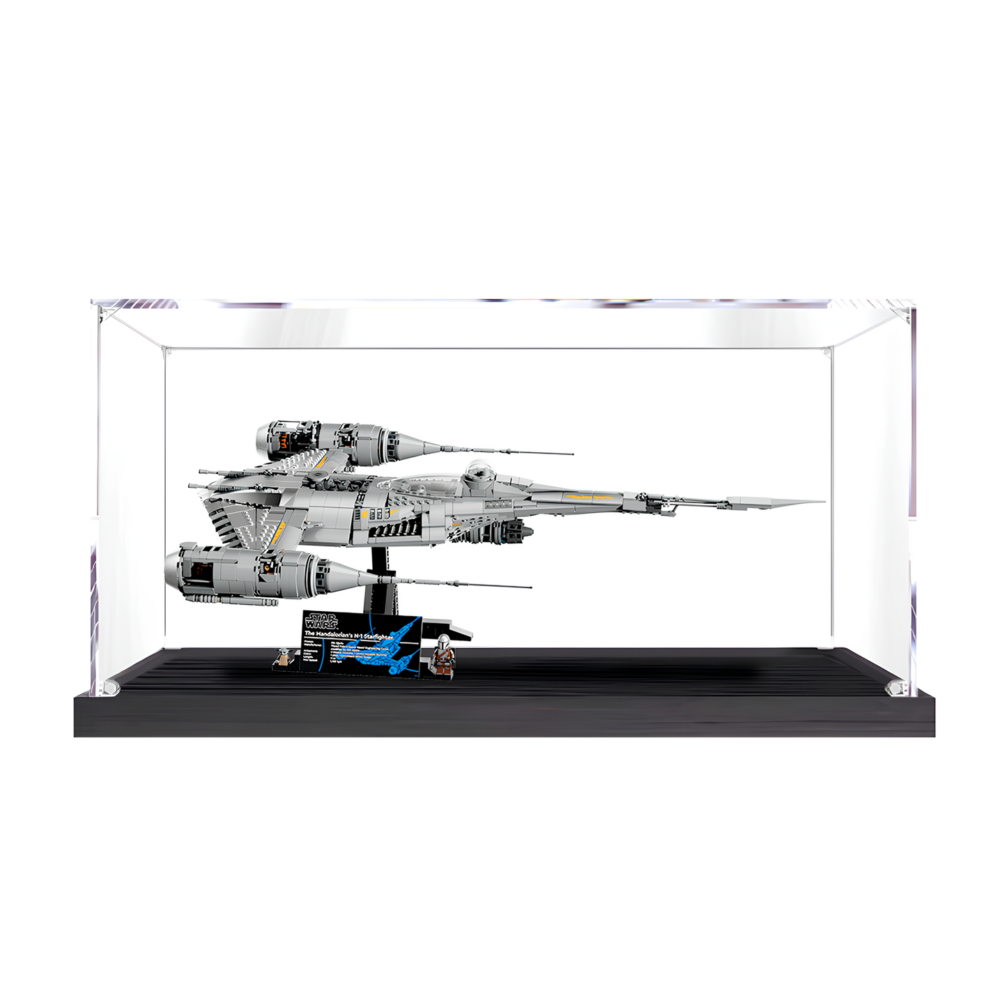 Acrylic Display Case for LEGO The Mandalorian's N-1 Starfighter™ 75442