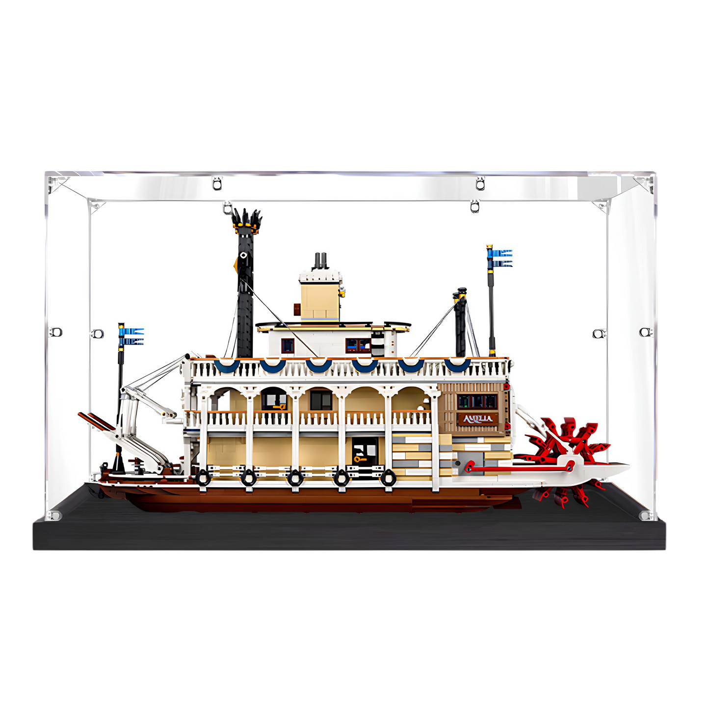 Acrylic LEGO Display Case for LEGO® River Steamboat 21356
