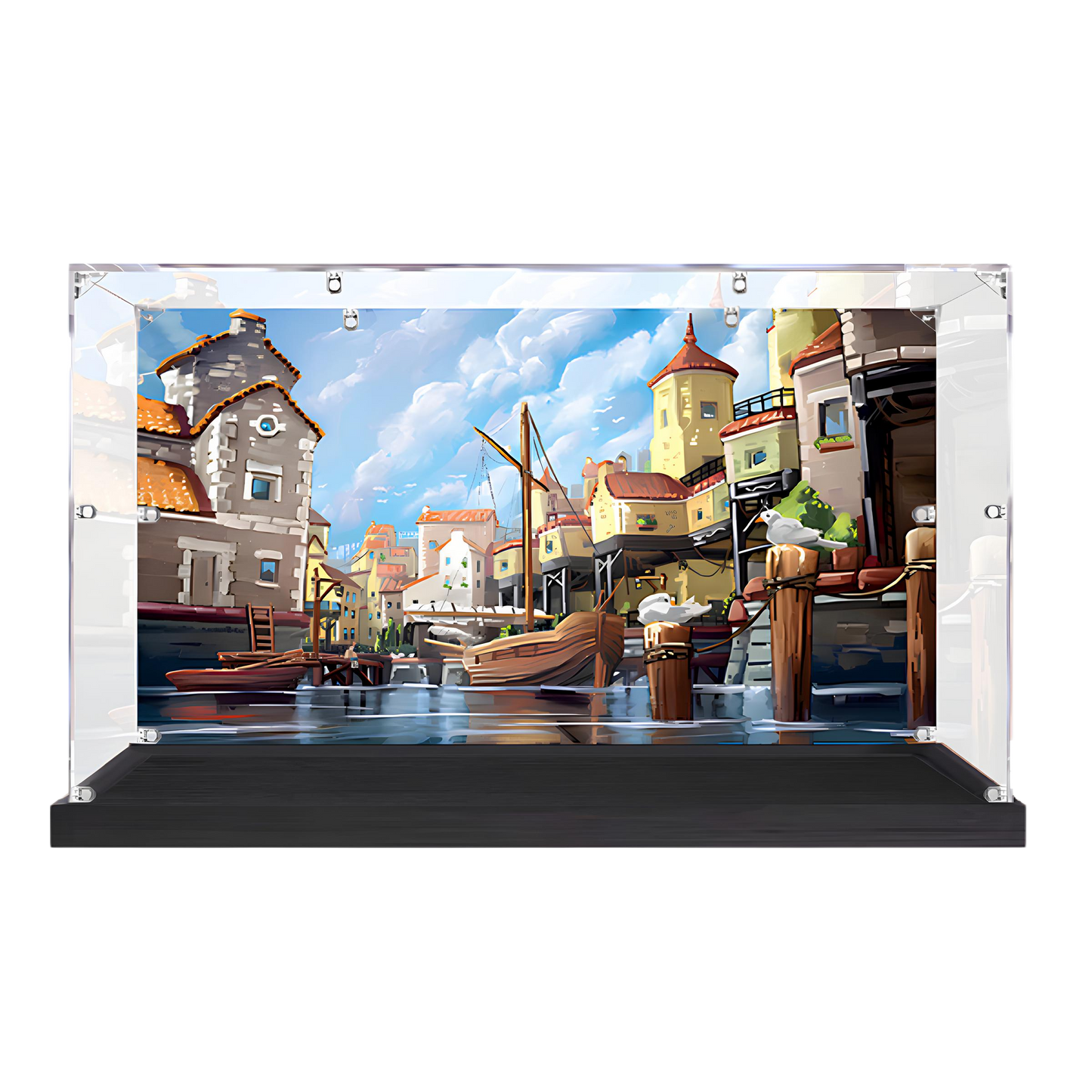 Acrylic LEGO Display Case for LEGO® River Steamboat 21356