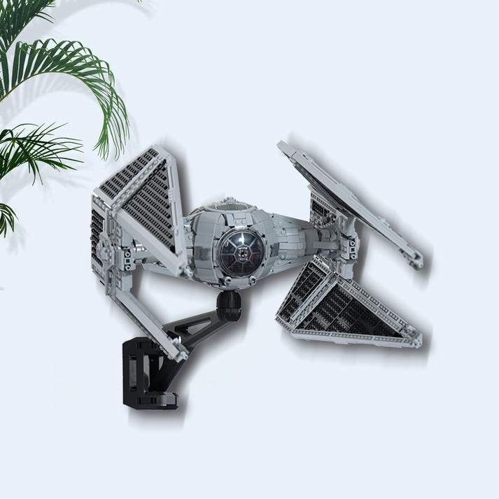 3D Printed Wall Mount for LEGO Star Wars UCS Tie Interceptor 75382