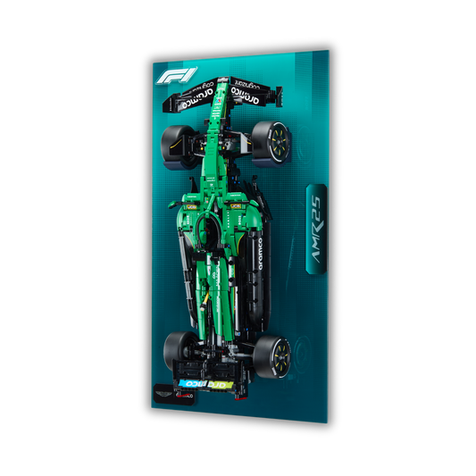 Acrylic Slim Wall Mount Display for LEGO Aston Martin Aramco AMR25 F1 42240 V2 - FantasMall