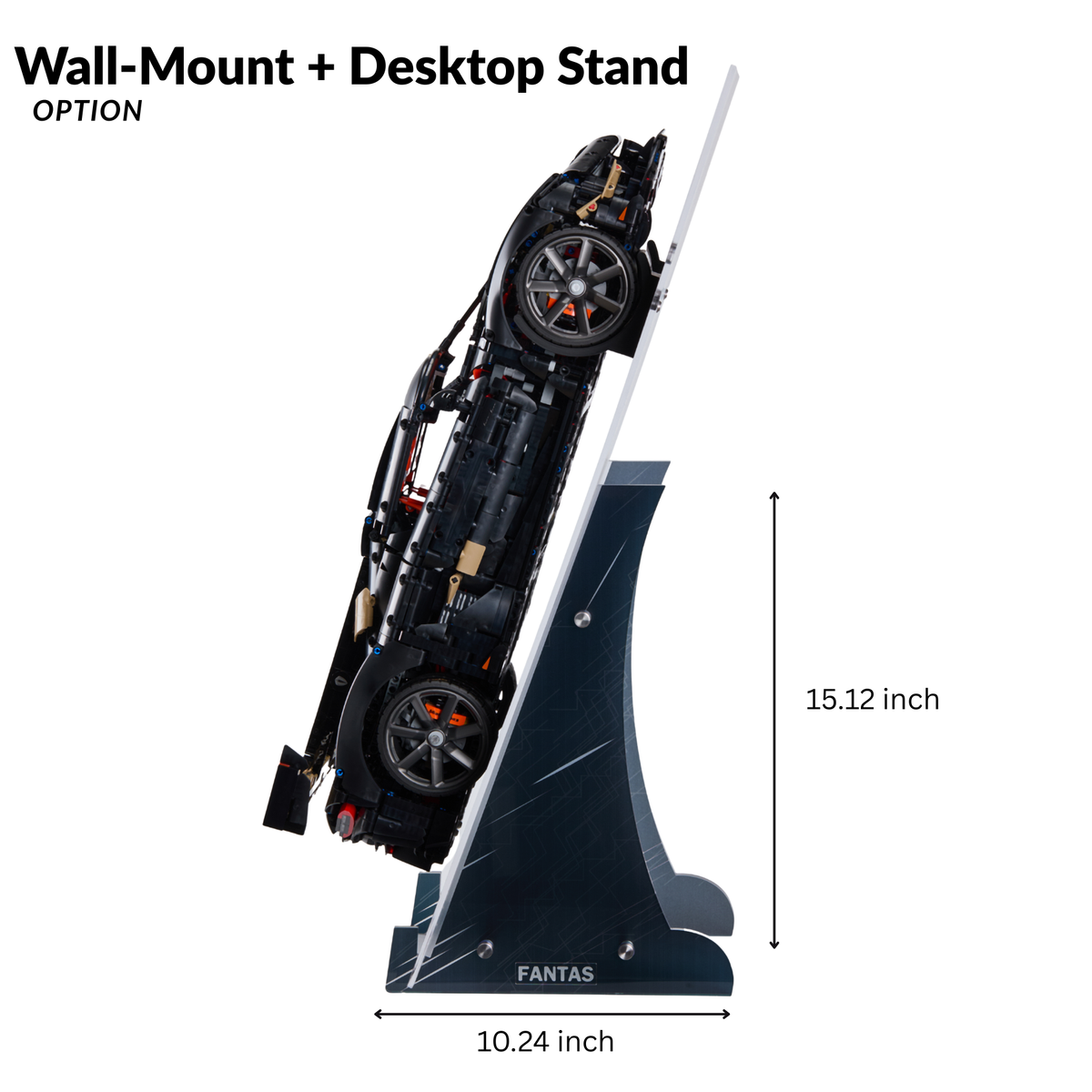 Acrylic Slim Wall Mount Display for LEGO Aston Martin Aramco AMR25 F1 42240