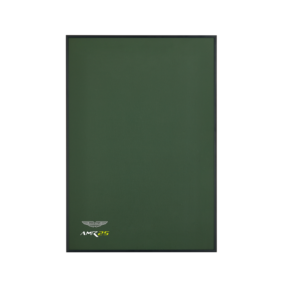 Dark Green Leather Wall Mount Display for LEGO Aston Martin Aramco AMR25 F1 42240 - FantasMall