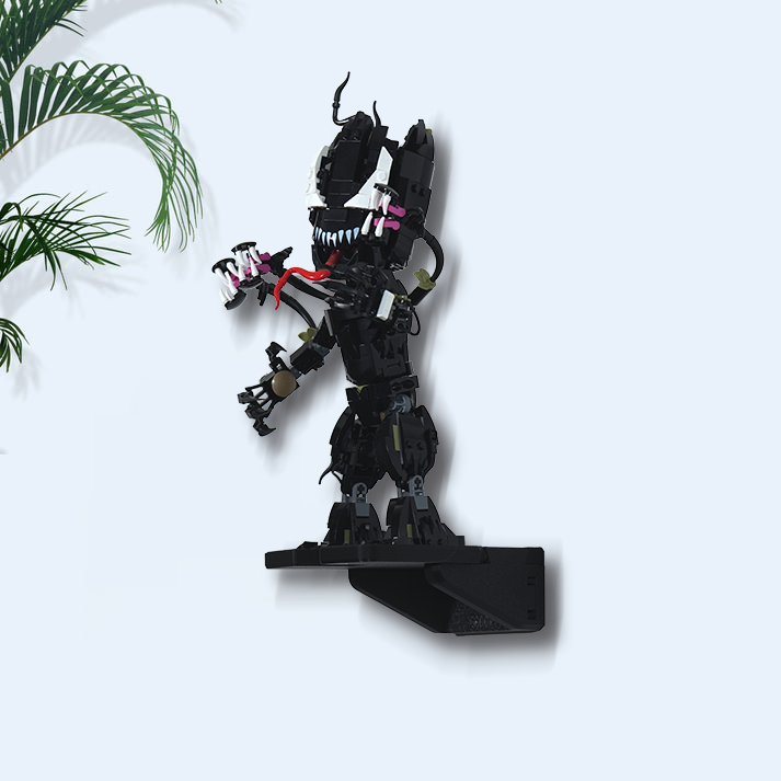 3D Printed Wall Mount for LEGO Marvel Venomised Groot 76249