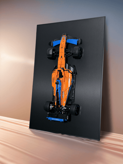Acrylic Carbon Fiber Black Wall Mount Display Frame for LEGO McLaren P1 42172
