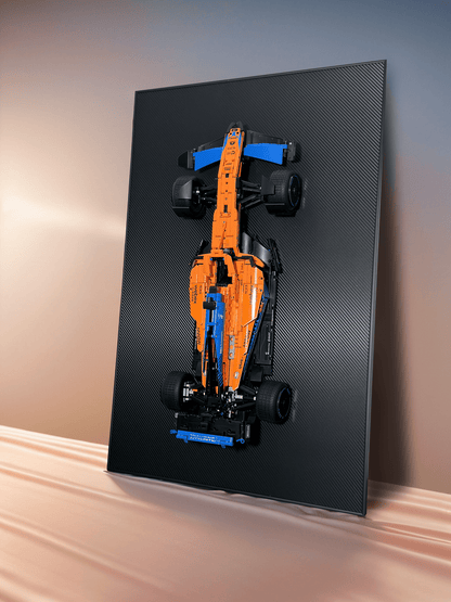 Acrylic Top-Speed Wall Mount Display for LEGO Technic McLaren MCL39 F1 42228