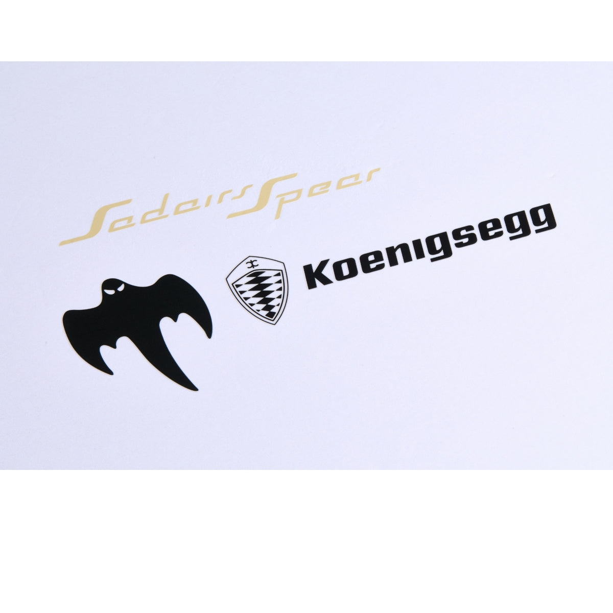 Classic Leather Wall Mount Display for LEGO® Technic™ White Koenigsegg Sadair's Spear Megacar 42232 - FantasMall