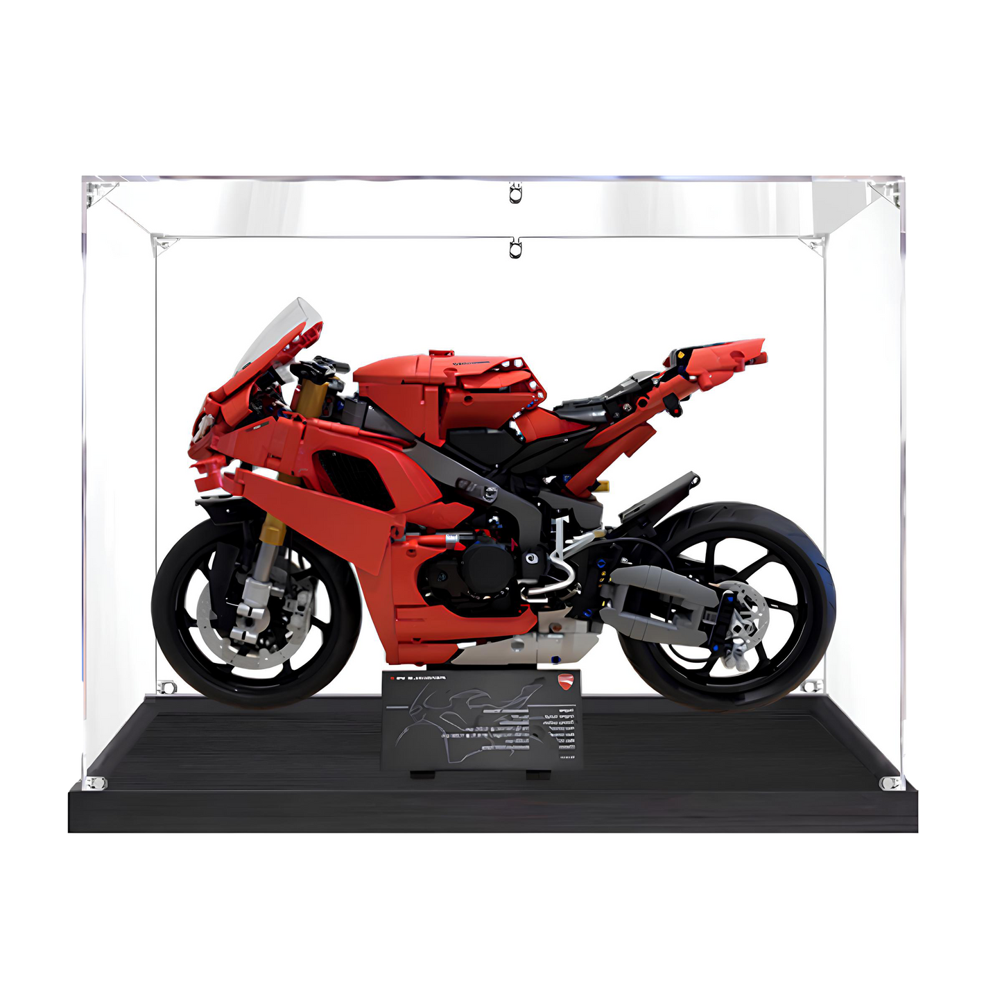 Acrylic LEGO Display Case for LEGO® Ducati Panigale V4 S Motorcycle 42202