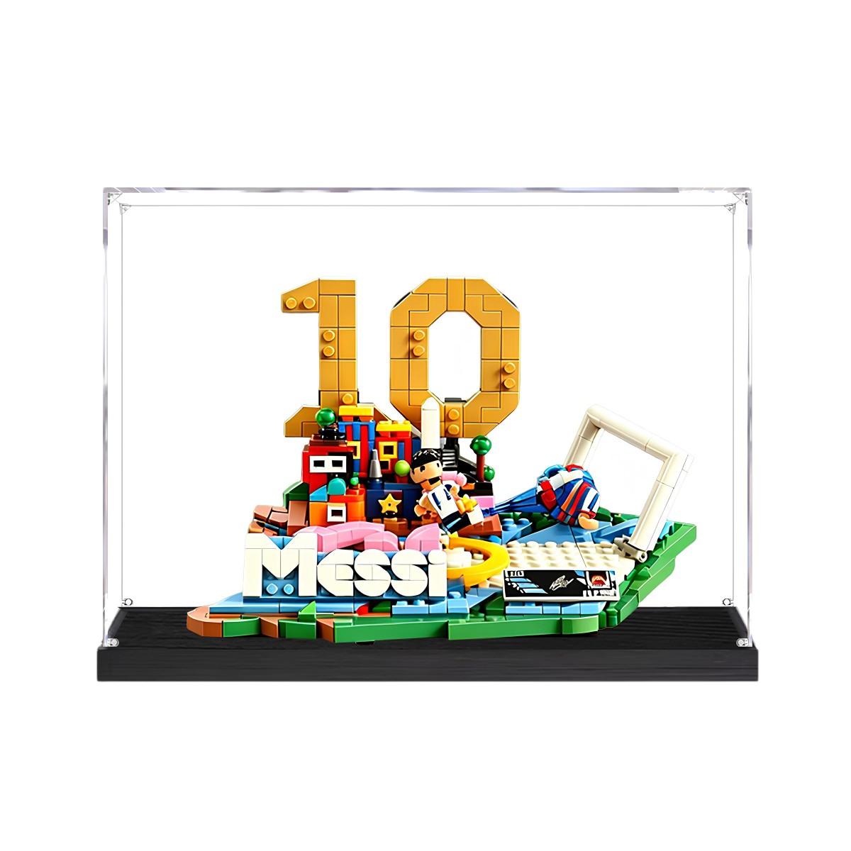 Acrylic Display Case for LEGO Lionel Messi – Soccer Highlights 43011