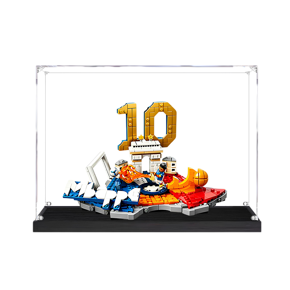 Acrylic Display Case for LEGO Kylian Mbappé – Soccer Highlights 43013