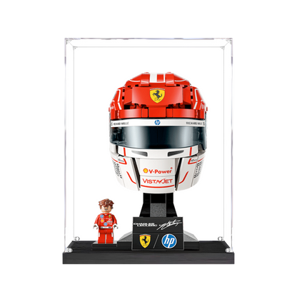 Acrylic Display Case for LEGO Scuderia Ferrari HP Charles Leclerc Helmet 43014 - FantasMall
