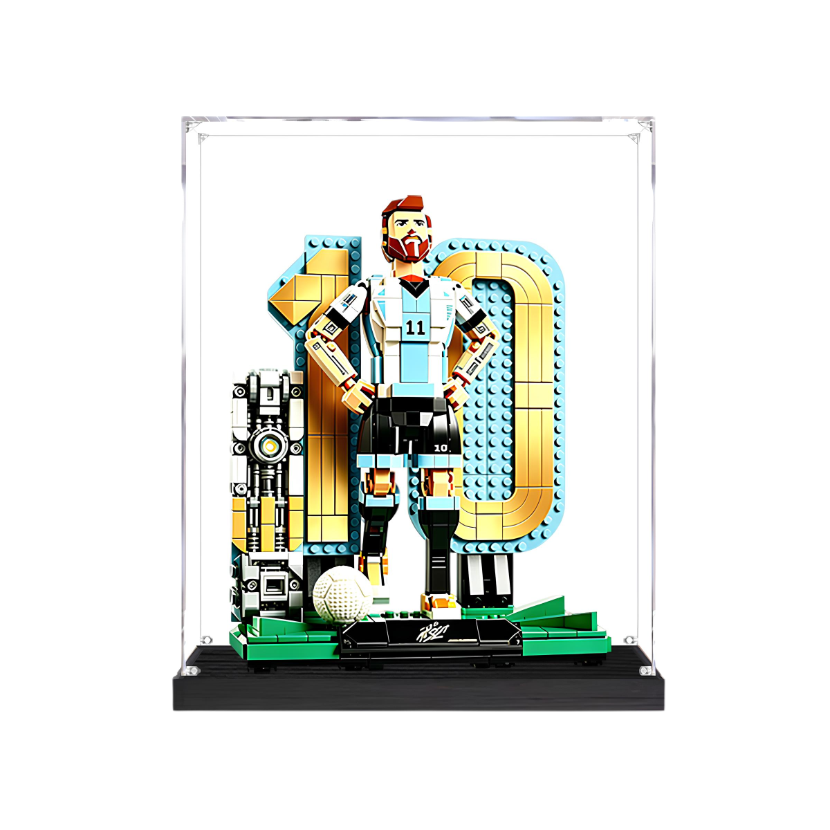 Acrylic Display Case for LEGO Lionel Messi – Soccer Legend 43015