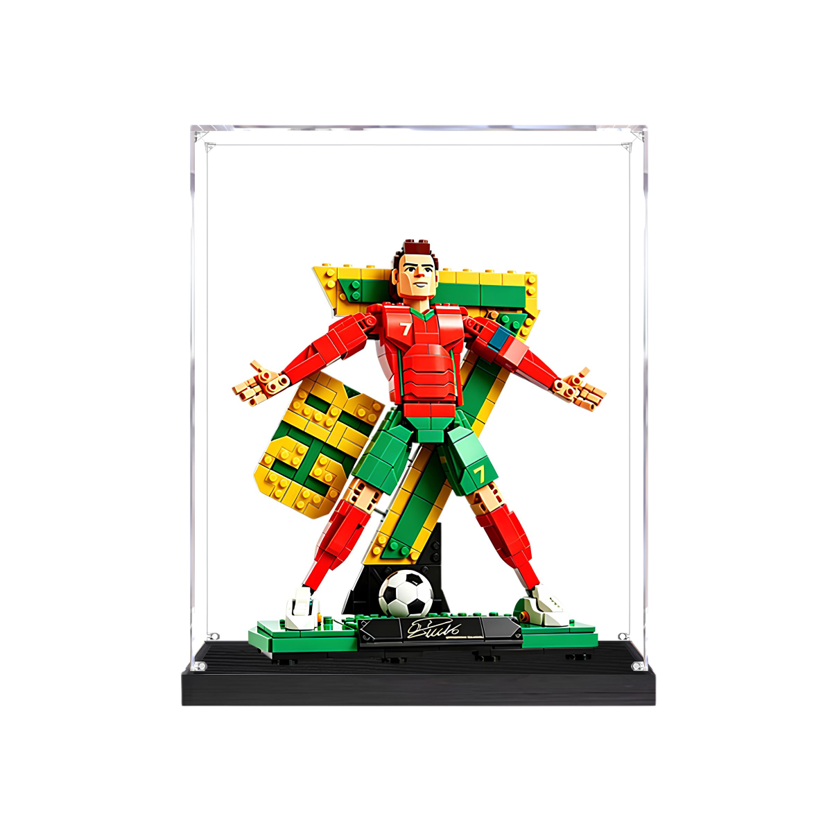 Acrylic Display Case for LEGO Cristiano Ronaldo – Soccer Legend 43016