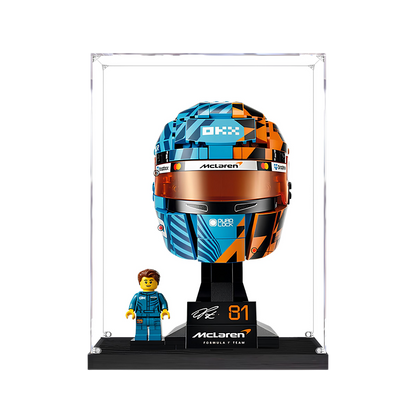 Acrylic Display Case for LEGO McLaren F1 Team Oscar Piastri Helmet 43017