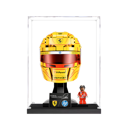 Acrylic Display Case for LEGO Scuderia Ferrari HP Lewis Hamilton Helmet 43022 - FantasMall