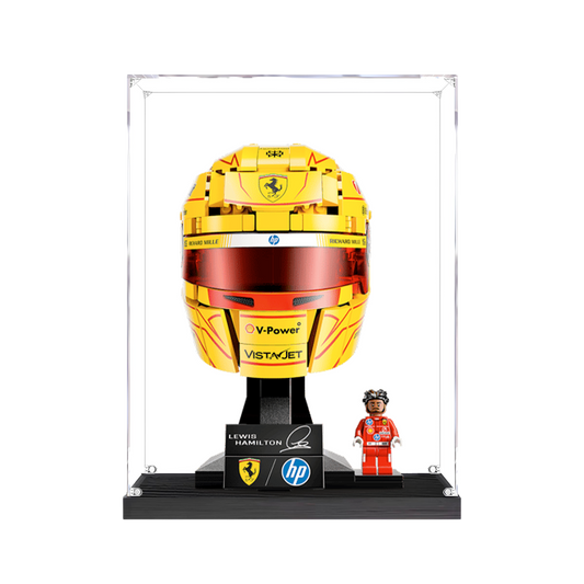 Acrylic Display Case for LEGO Scuderia Ferrari HP Lewis Hamilton Helmet 43022 - FantasMall