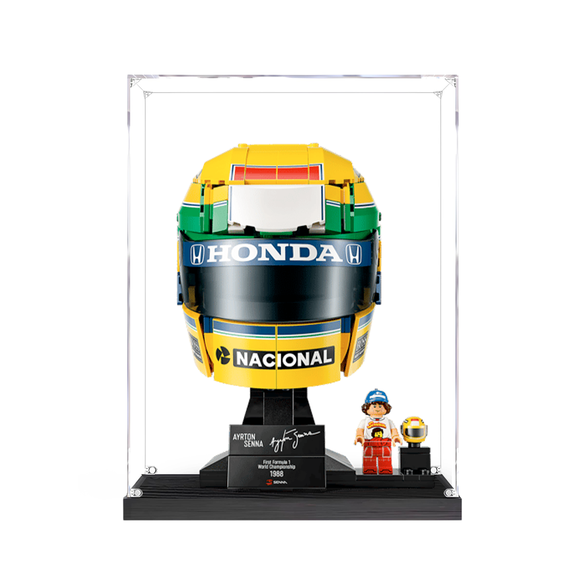 Acrylic Display Case for LEGO Ayrton Senna Helmet 43024 - FantasMall