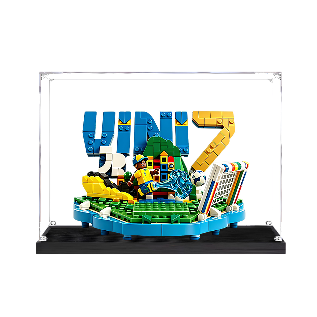 Acrylic Display Case for LEGO Vini Jr. – Soccer Highlights 43027