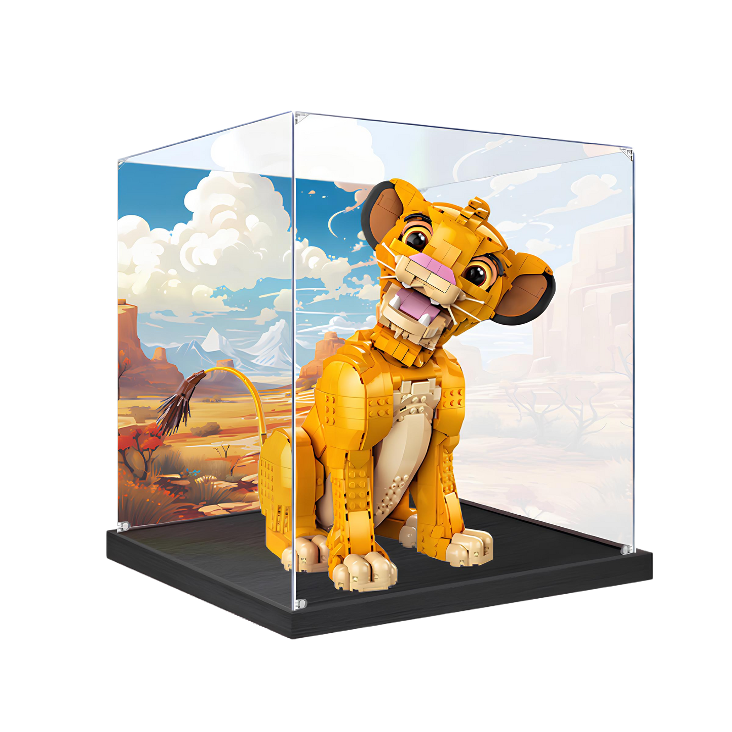 Acrylic Display Case for LEGO® Young Simba the Lion King 43247