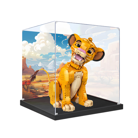 Acrylic Display Case for LEGO® Young Simba the Lion King 43247