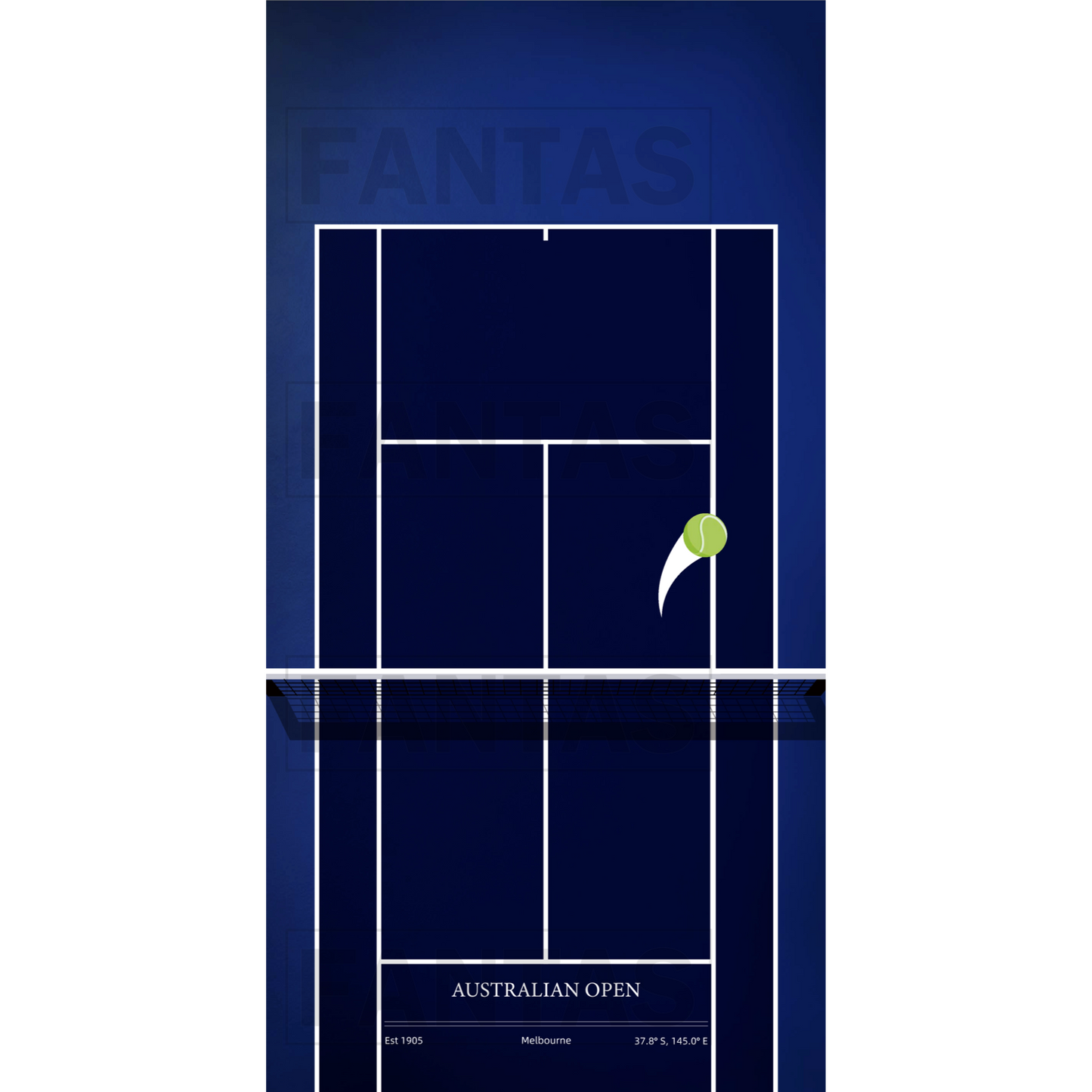 FantasMall Frameless Tennis Racket Display Board/ Wall Mount Tennis Frame