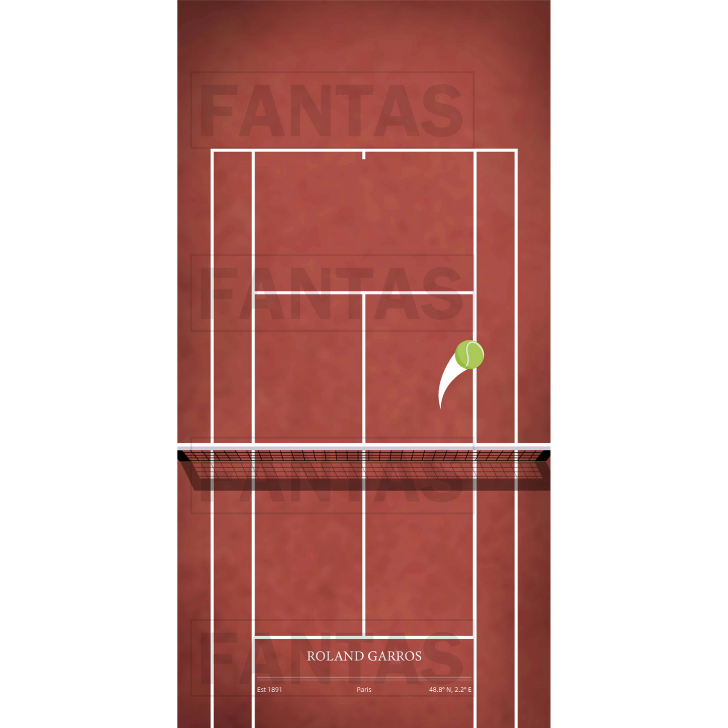 FantasMall Frameless Tennis Racket Display Board/ Wall Mount Tennis Frame
