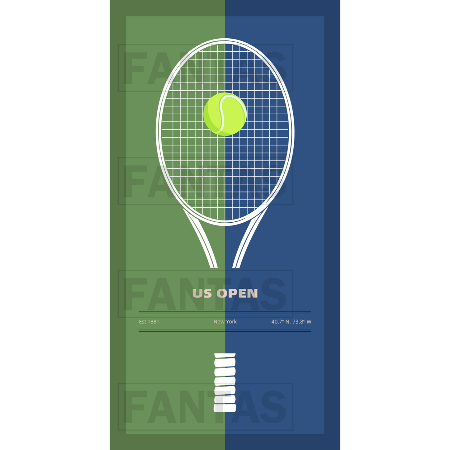 FantasMall Frameless Tennis Racket Display Board/ Wall Mount Tennis Frame