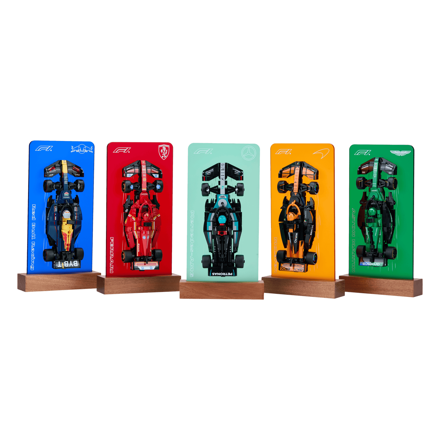 FantasMall Desk Gallery Vertical Display Stand for LEGO Speed Champions F1 Cars