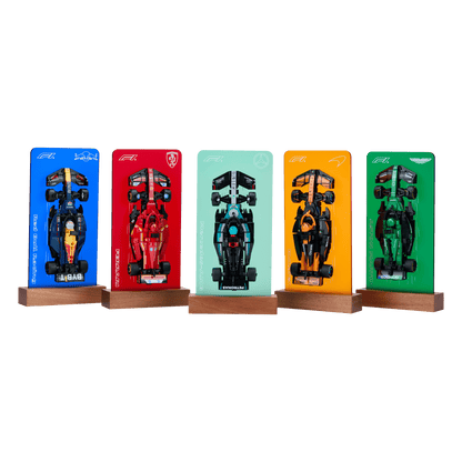 FantasMall Desk Gallery Vertical Display Stand for LEGO Speed Champions F1 Cars