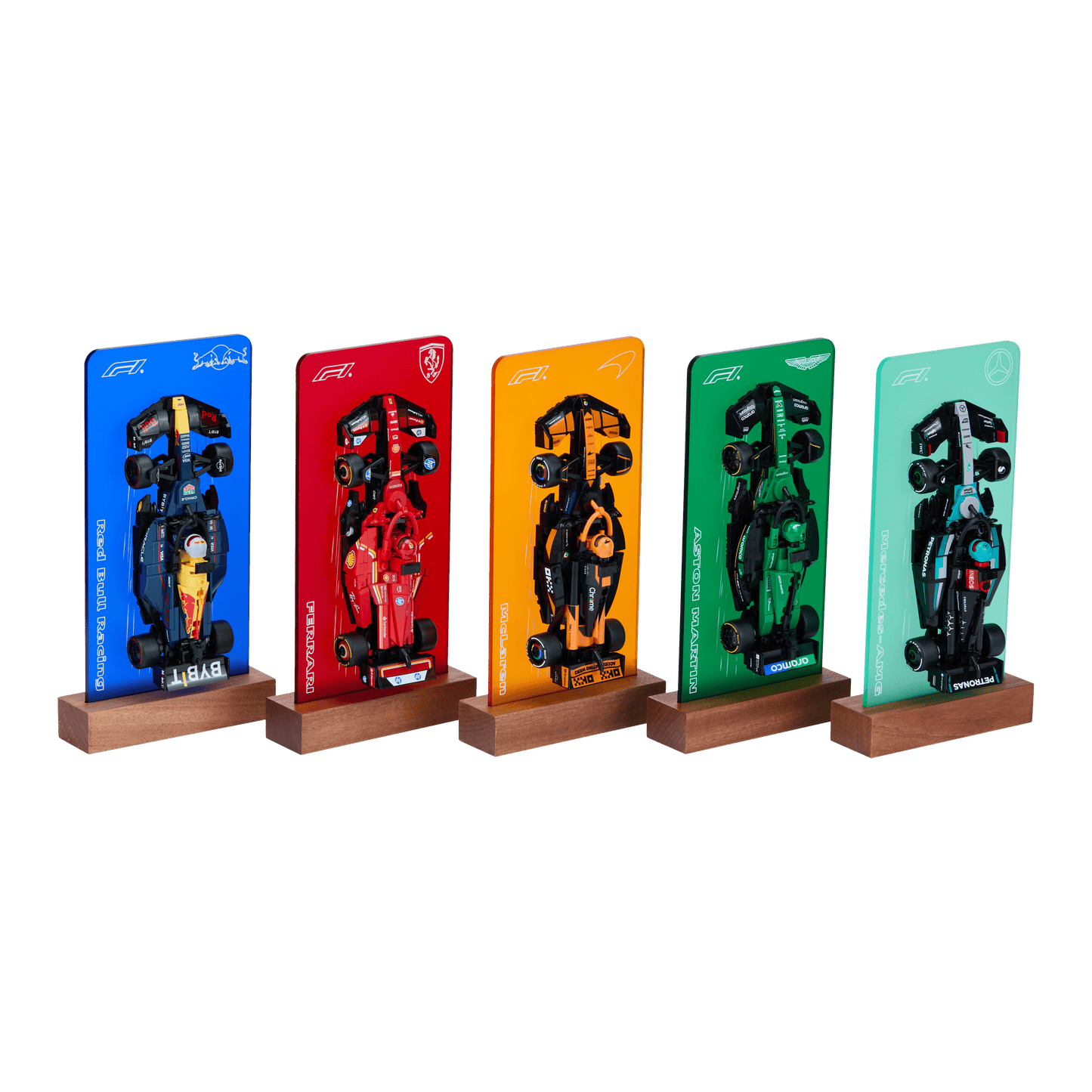 FantasMall Desk Gallery Vertical Display Stand for LEGO Speed Champions F1 Cars