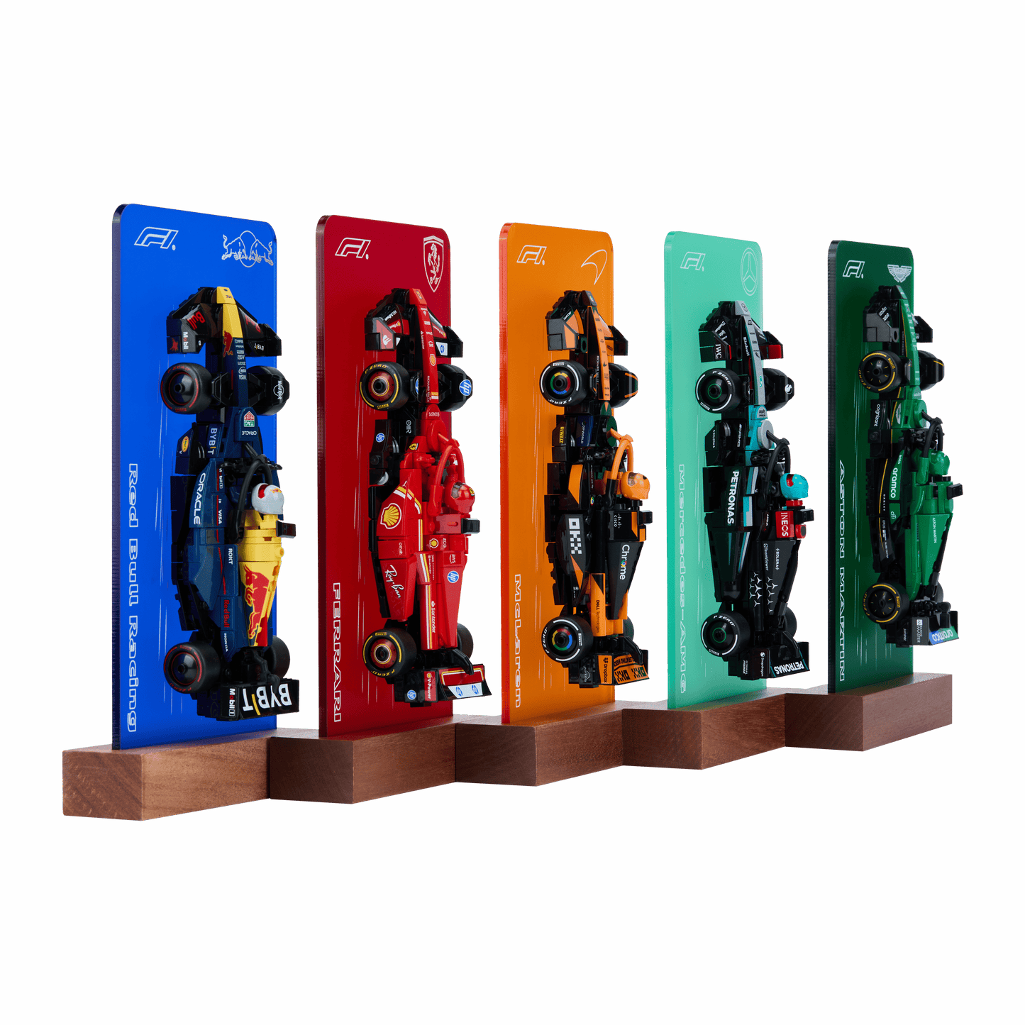 FantasMall Desk Gallery Vertical Display Stand for LEGO Speed Champions F1 Cars
