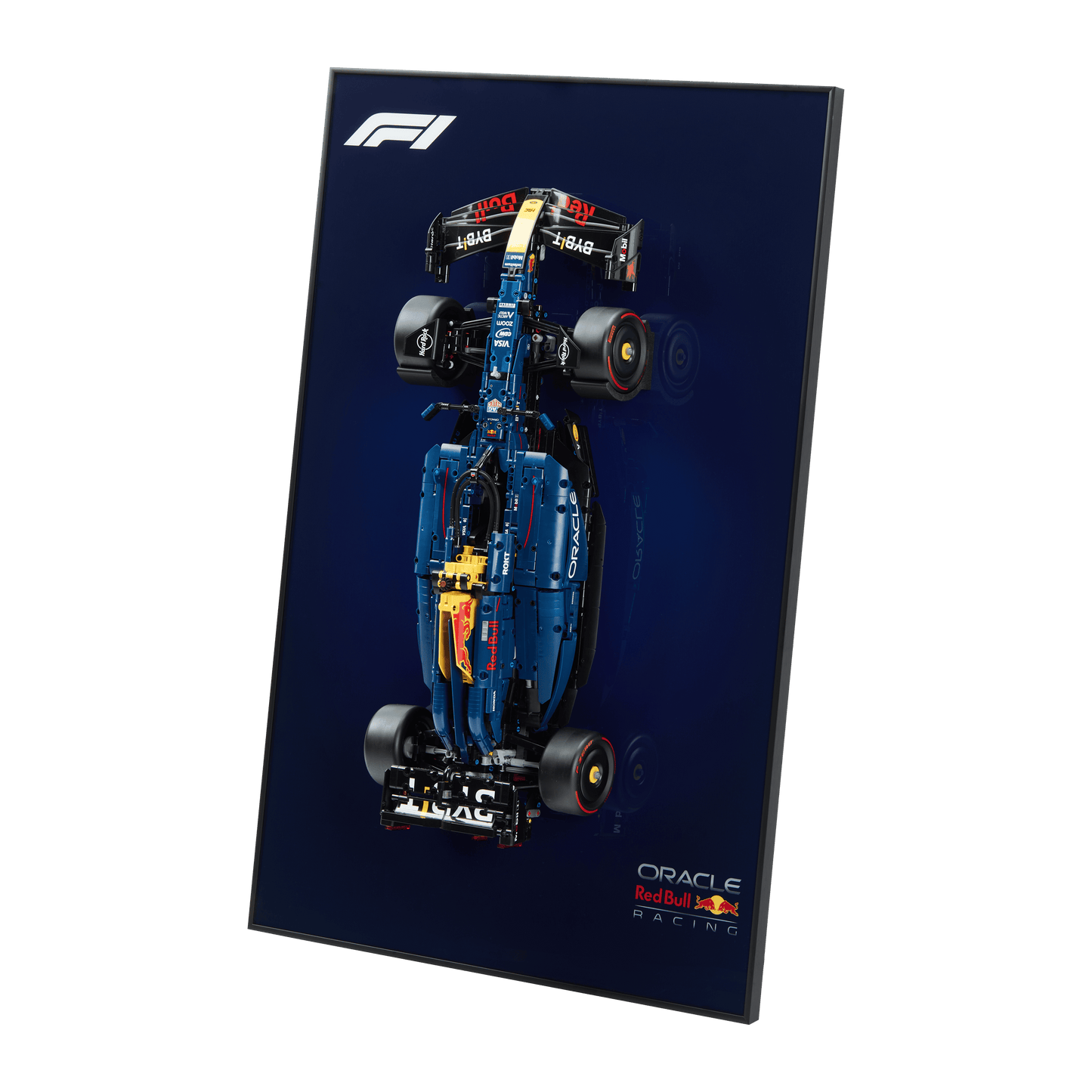 Acrylic Top-Speed Wall Mount Display for LEGO Technic Red Bull Racing RB20 F1 42206 V2