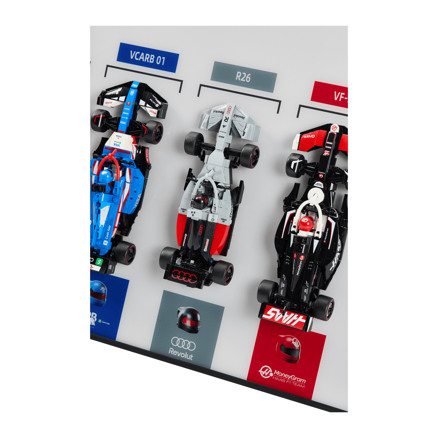 Acrylic Top-Speed Wall Mount Frame/Display for LEGO F1 Speed Champions Race Car