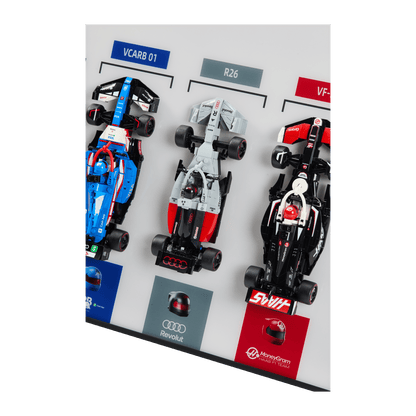 Acrylic Top-Speed Wall Mount Frame/Display for LEGO F1 Speed Champions Race Car
