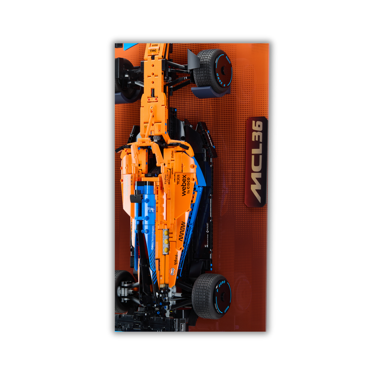 Acrylic Slim Wall Mount Display for LEGO Technic McLaren F1 Race Car 42141 V2