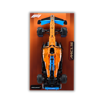 Acrylic Slim Wall Mount Display for LEGO Technic McLaren F1 Race Car 42141 V2