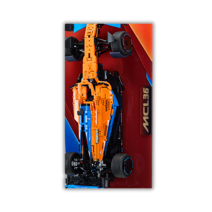 Acrylic Slim Wall Mount Display for LEGO Technic McLaren F1 Race Car 42141 V3