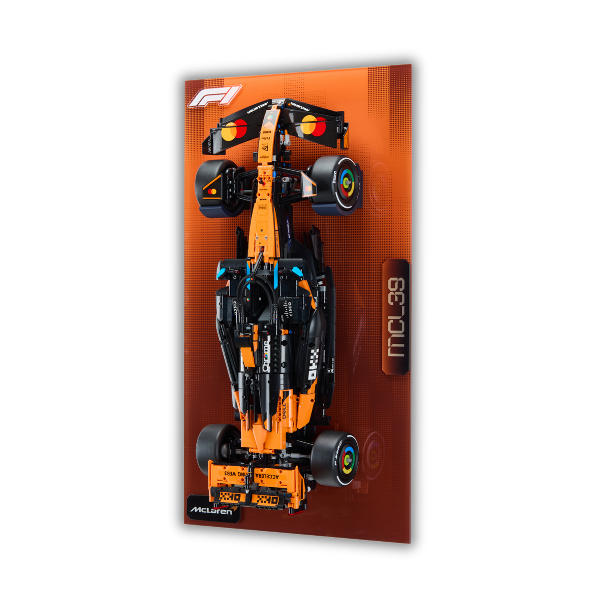Acrylic Slim Wall Mount Display for LEGO Technic McLaren MCL39 F1 42228 V2